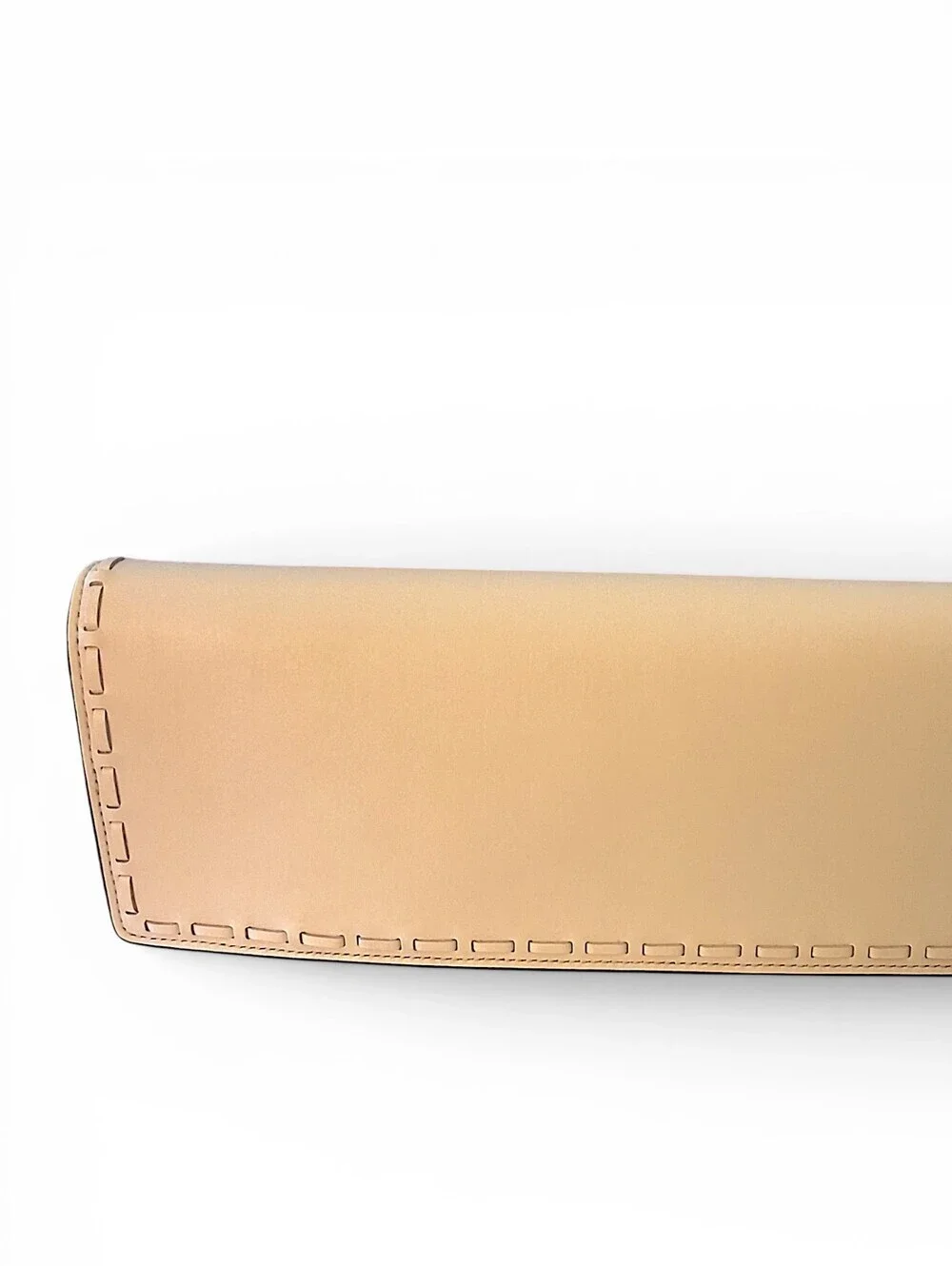 Tory Burch Leather Envelope Clutch NWOT Chevron Inlay Dust Bag Included